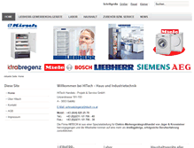 Tablet Screenshot of hitech.co.at